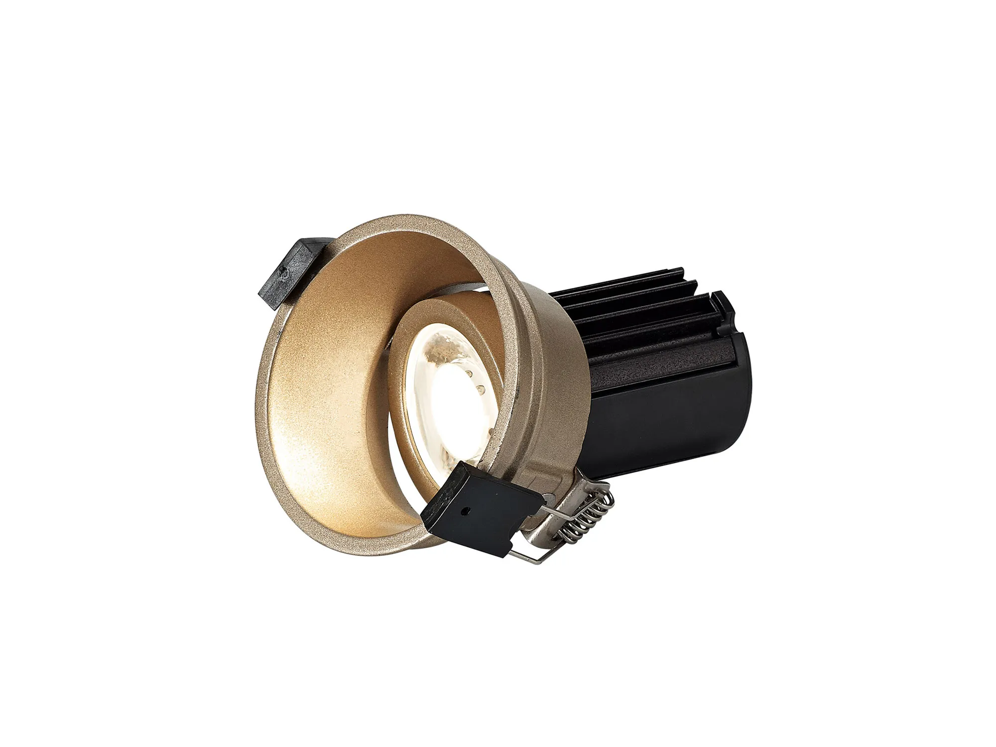 DM200934  Bania A 10 Tridonic powered 10W 2700K 750lm 12° CRI>90 LED Engine Gold Adjustable Recessed Spotlight, IP20